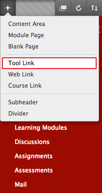 Blackboard Collaborate Tool Link
